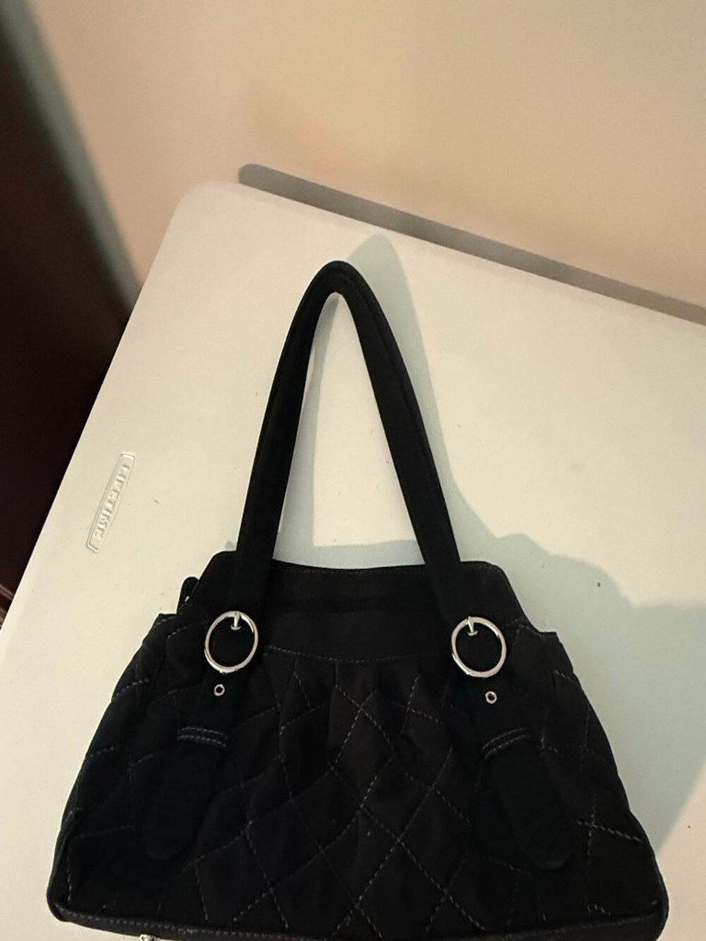 Vera Bradley Black Quilted Shoulder Bag